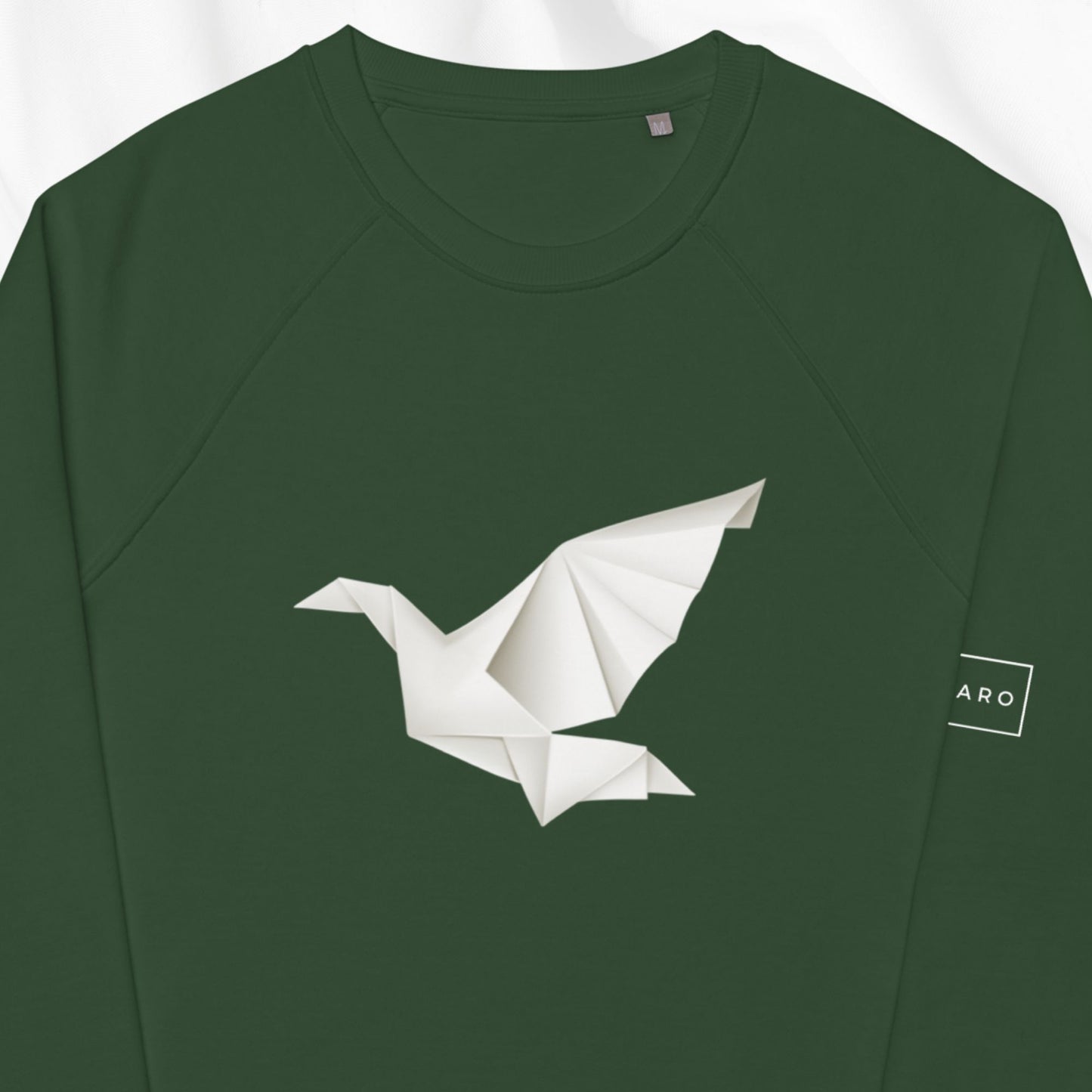 Origami Crane Raglan Crewneck