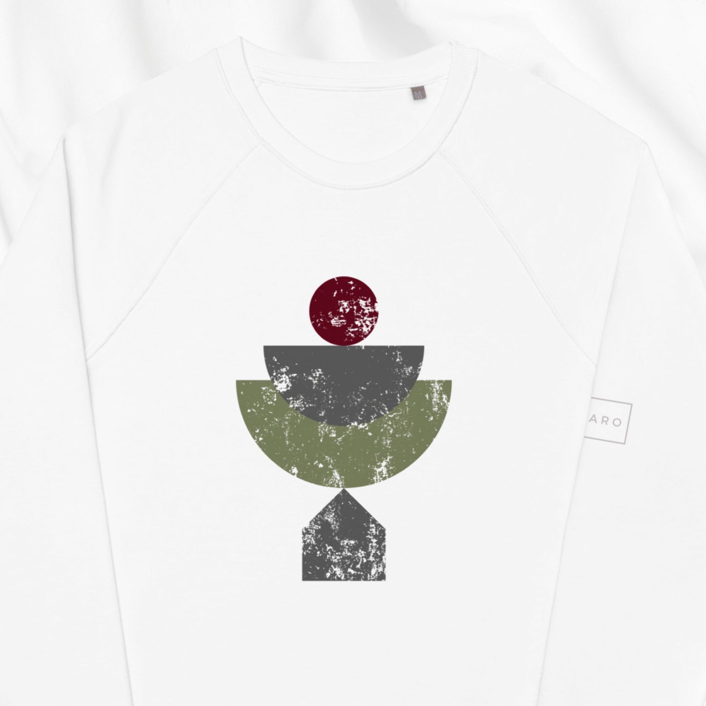 Stacked Shapes Raglan Crewneck