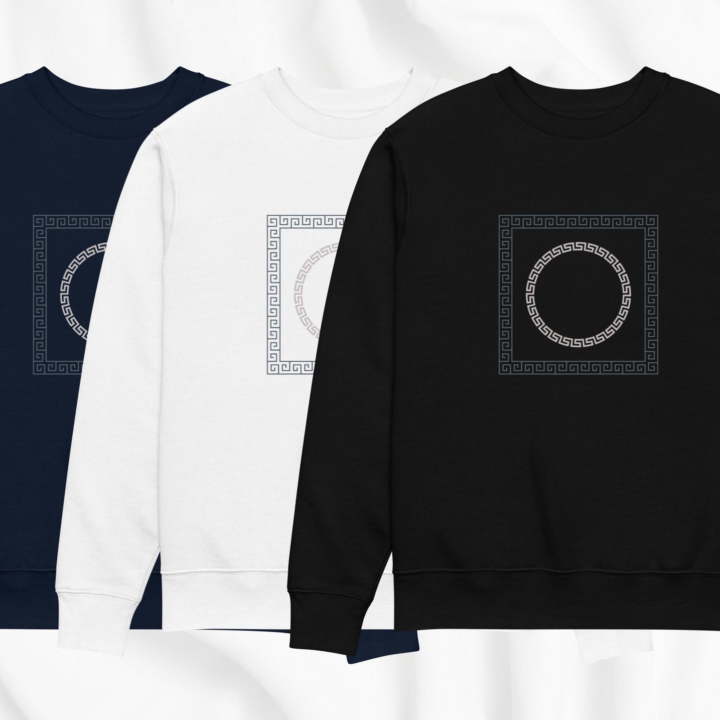 Greek Key Crewneck