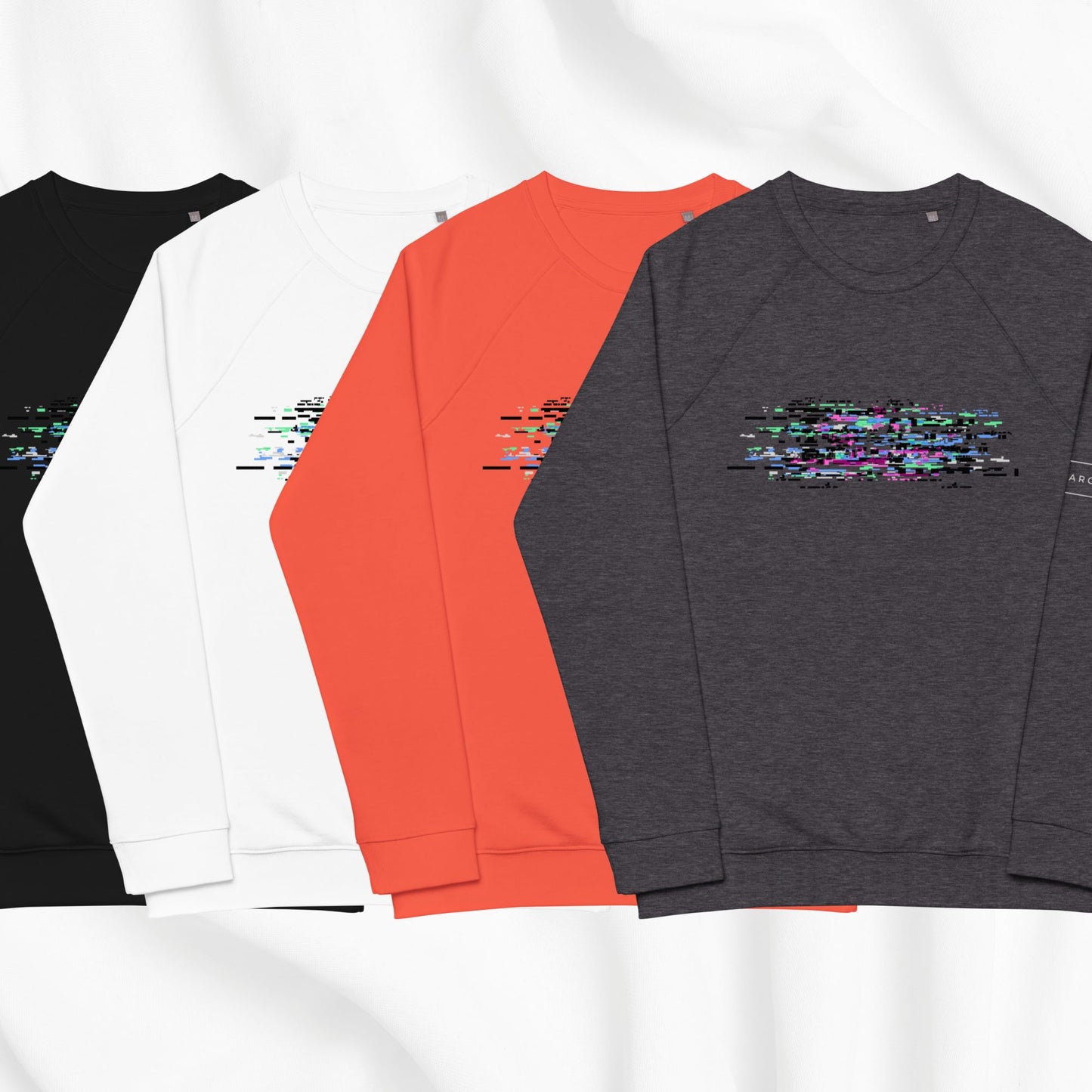 Glitch Raglan Crewneck