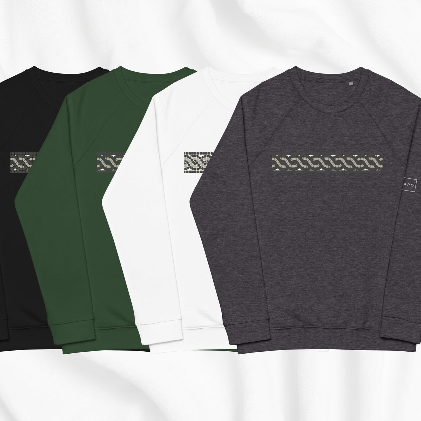 Roman Tile Raglan Crewneck