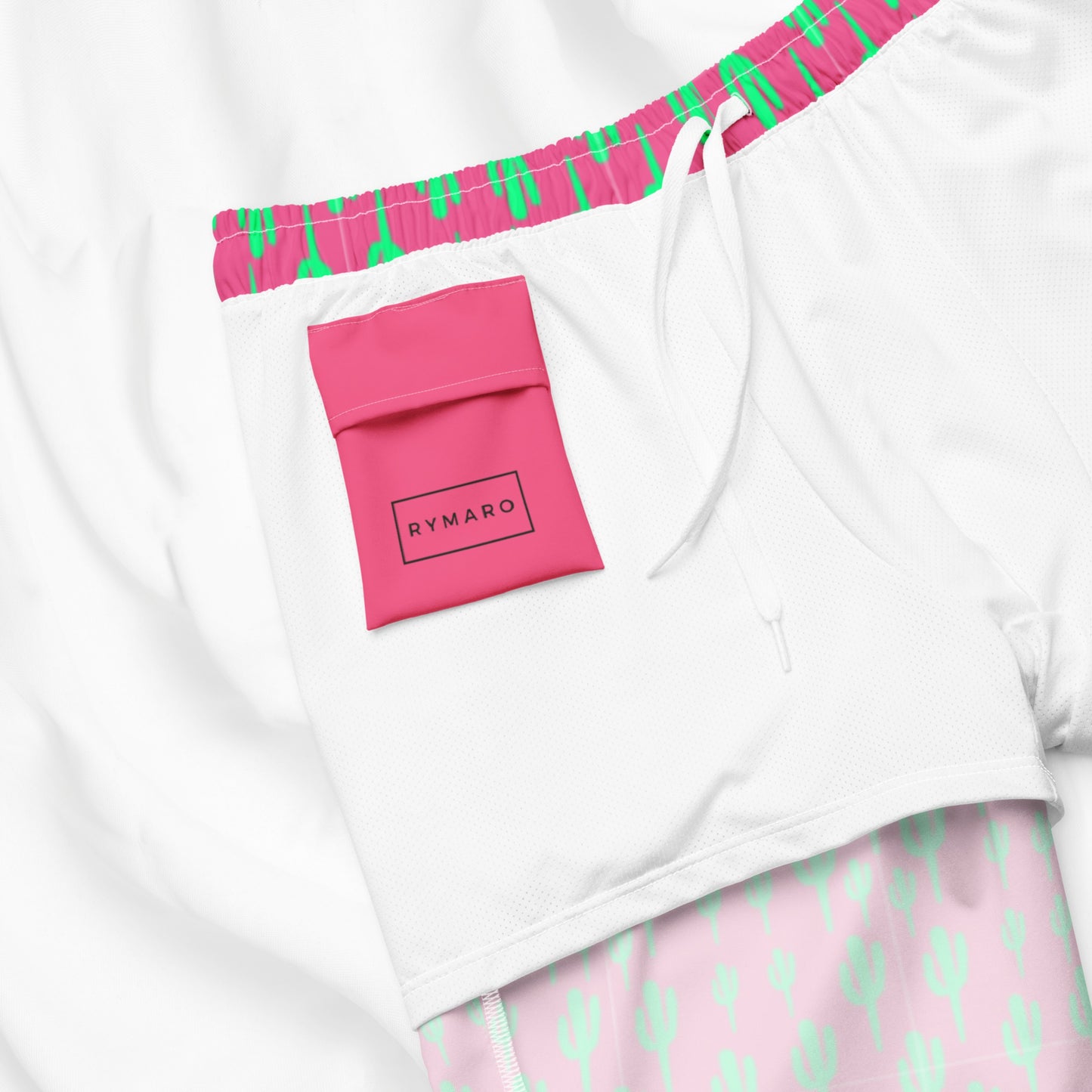 Neon Cacti Swim Trunks