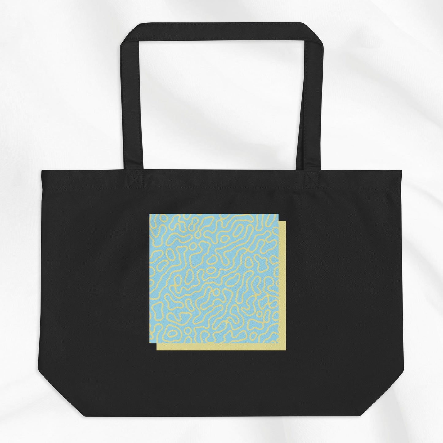 Spring Topo Print Tote