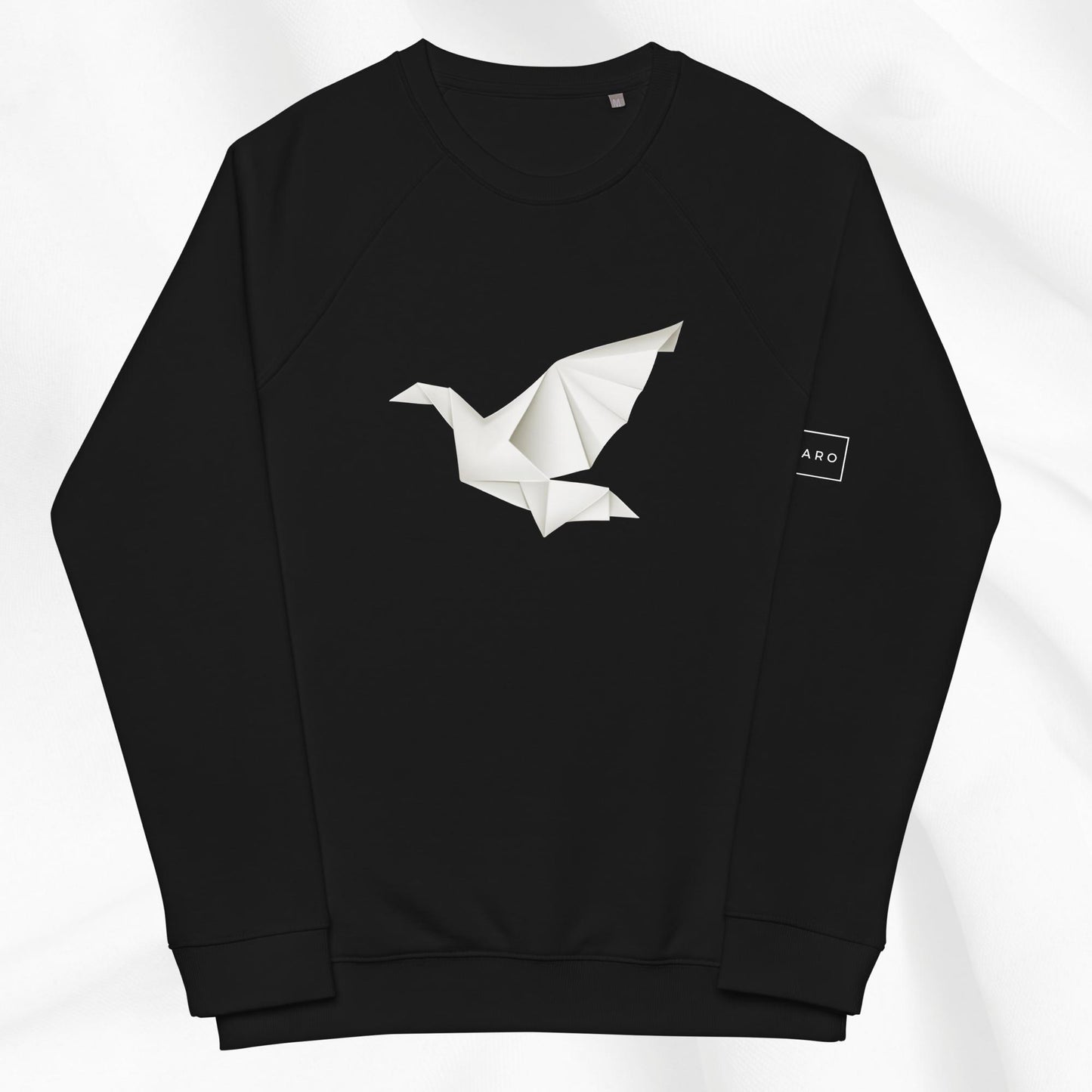 Origami Crane Raglan Crewneck