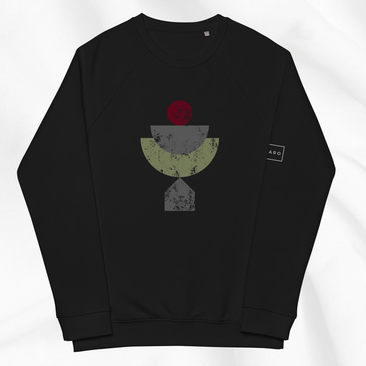 Stacked Shapes Raglan Crewneck