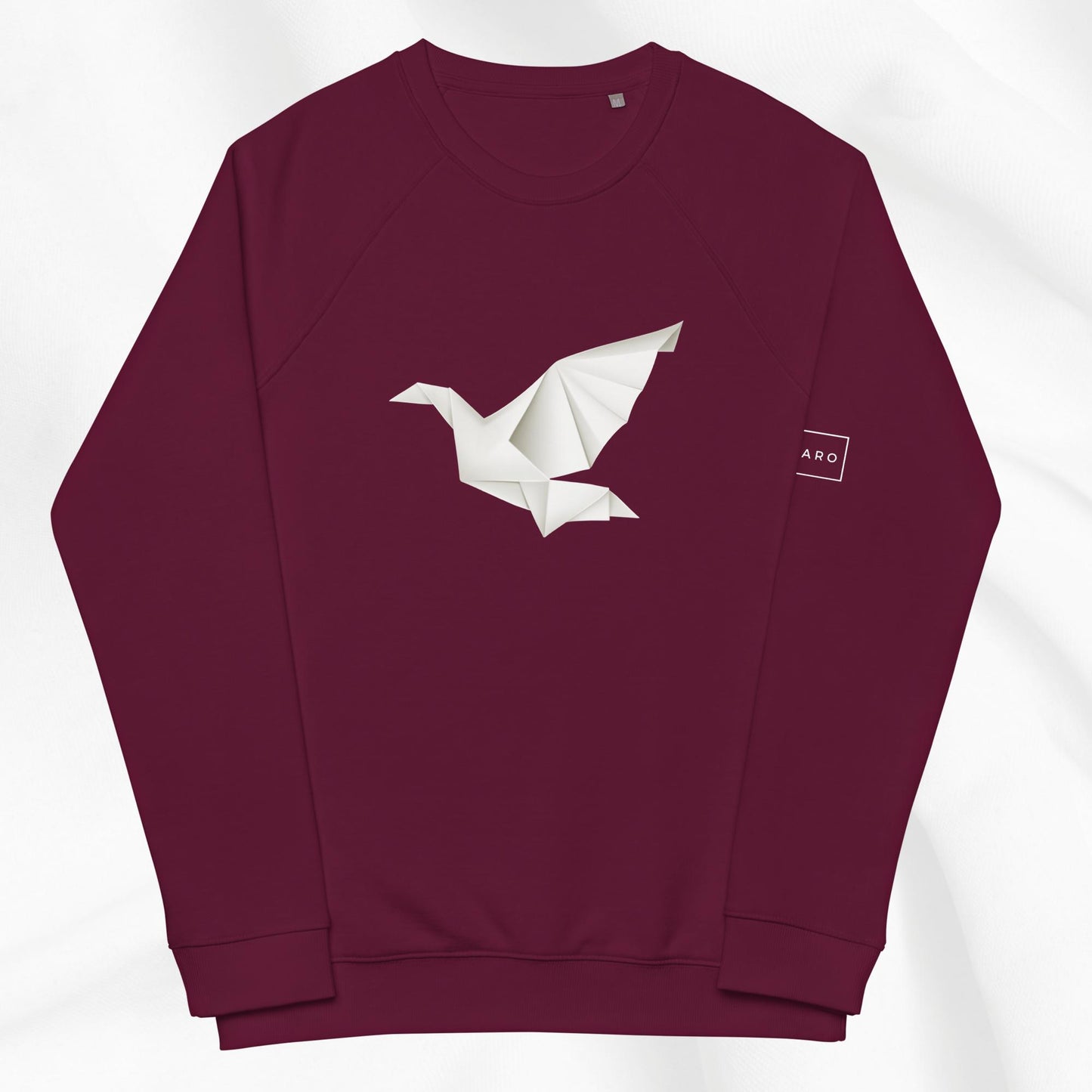 Origami Crane Raglan Crewneck