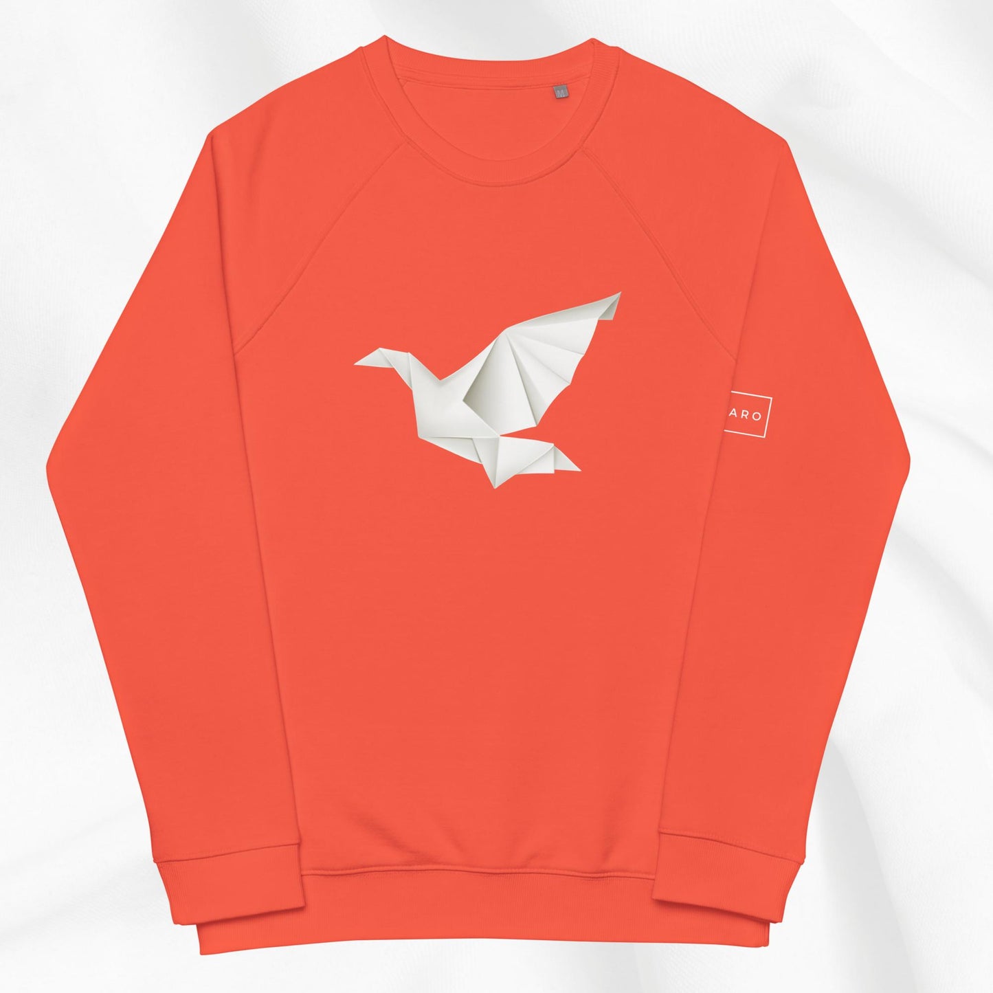 Origami Crane Raglan Crewneck