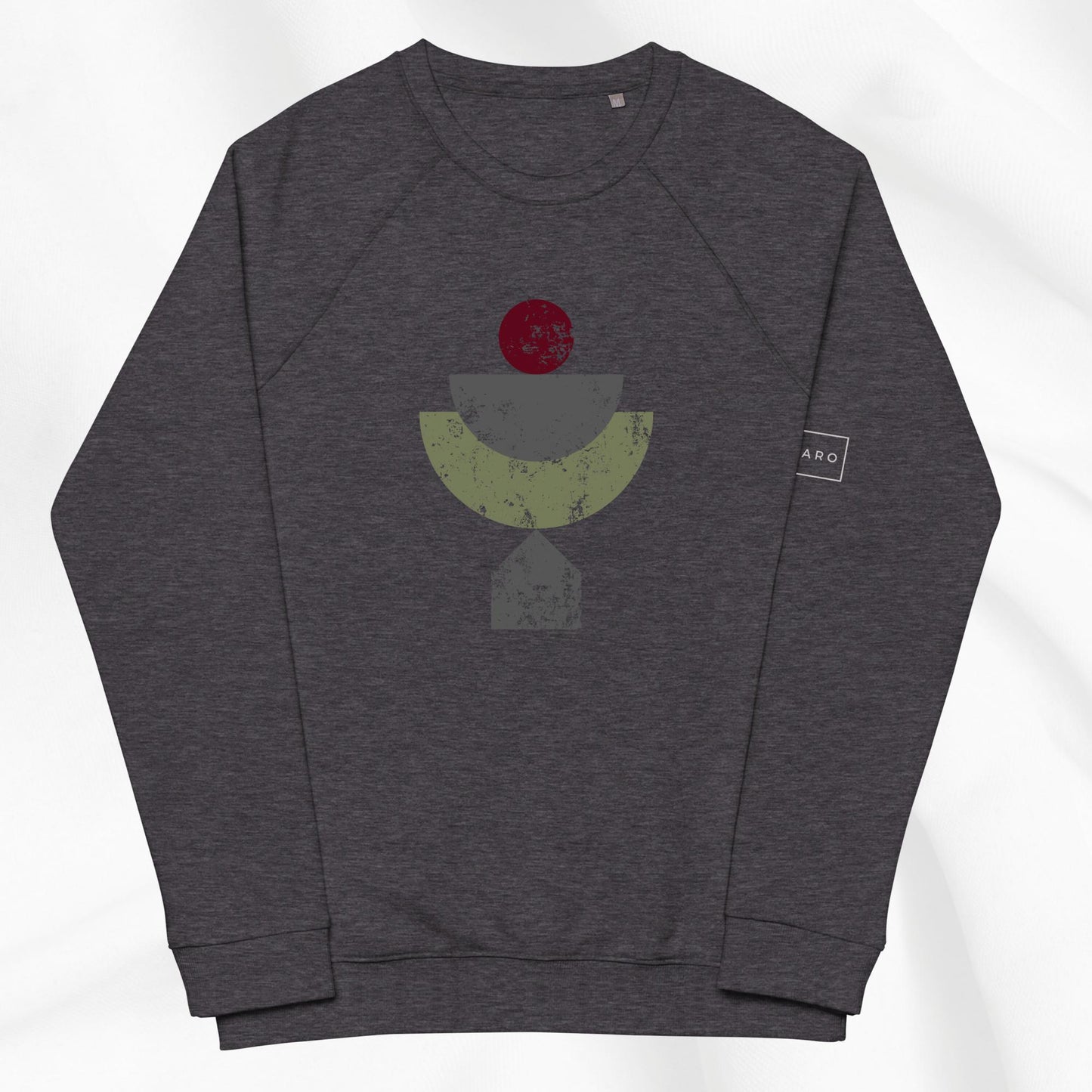 Stacked Shapes Raglan Crewneck