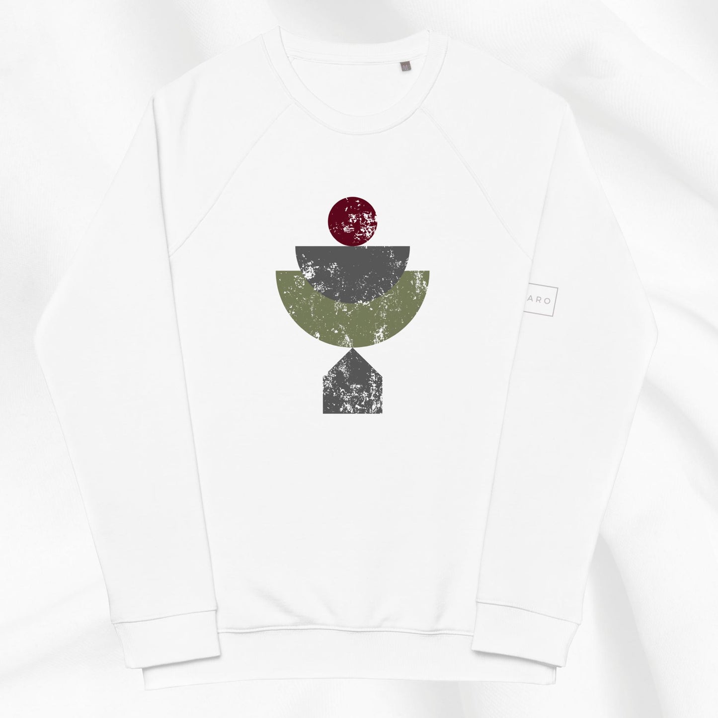 Stacked Shapes Raglan Crewneck