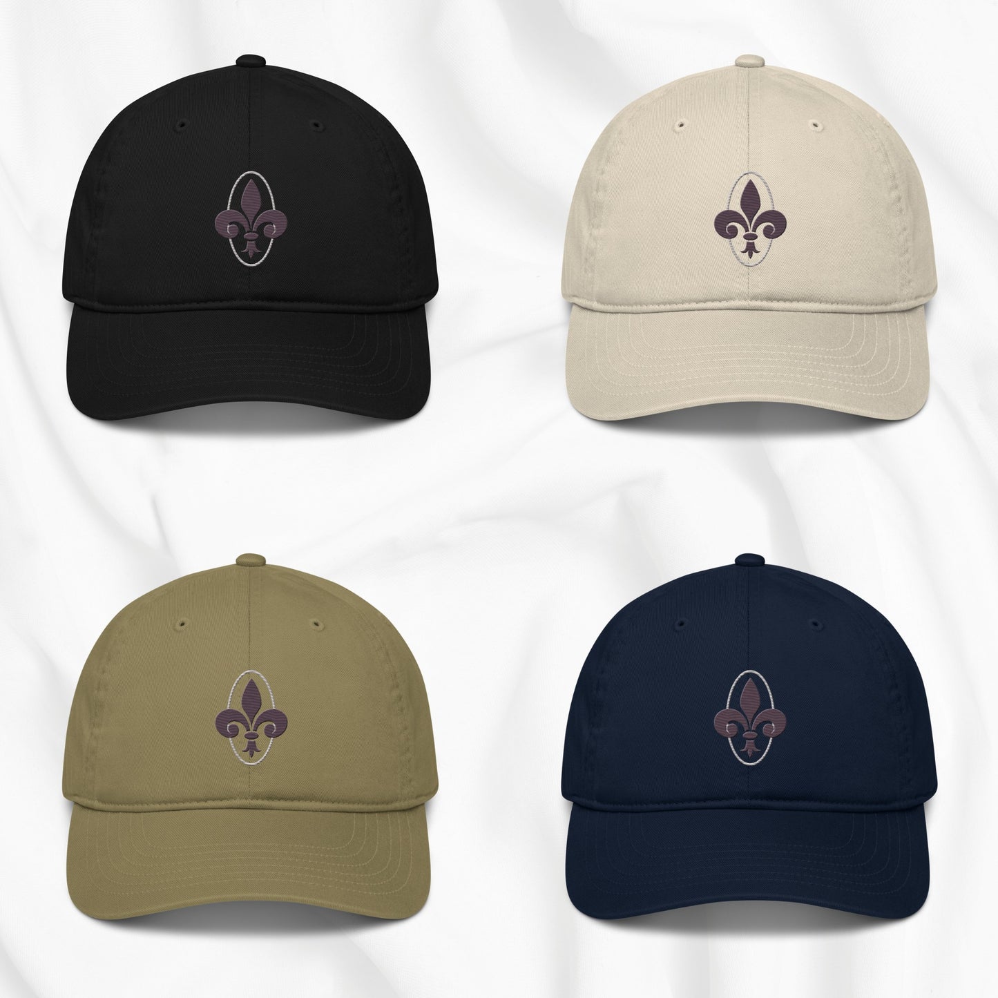 Fleur de Lis Embroidered Cap