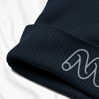 Squiggle Embroidered Beanie