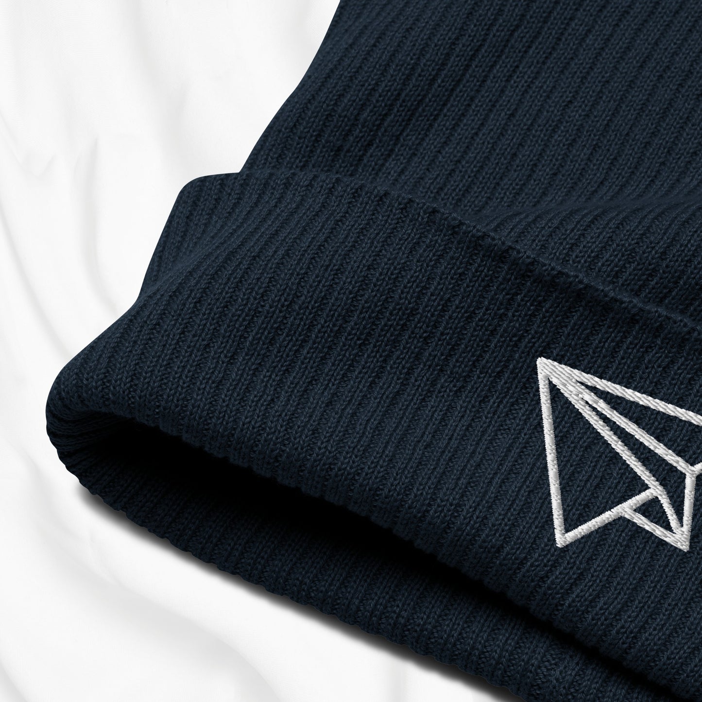 Paper Plane Embroidered Beanie