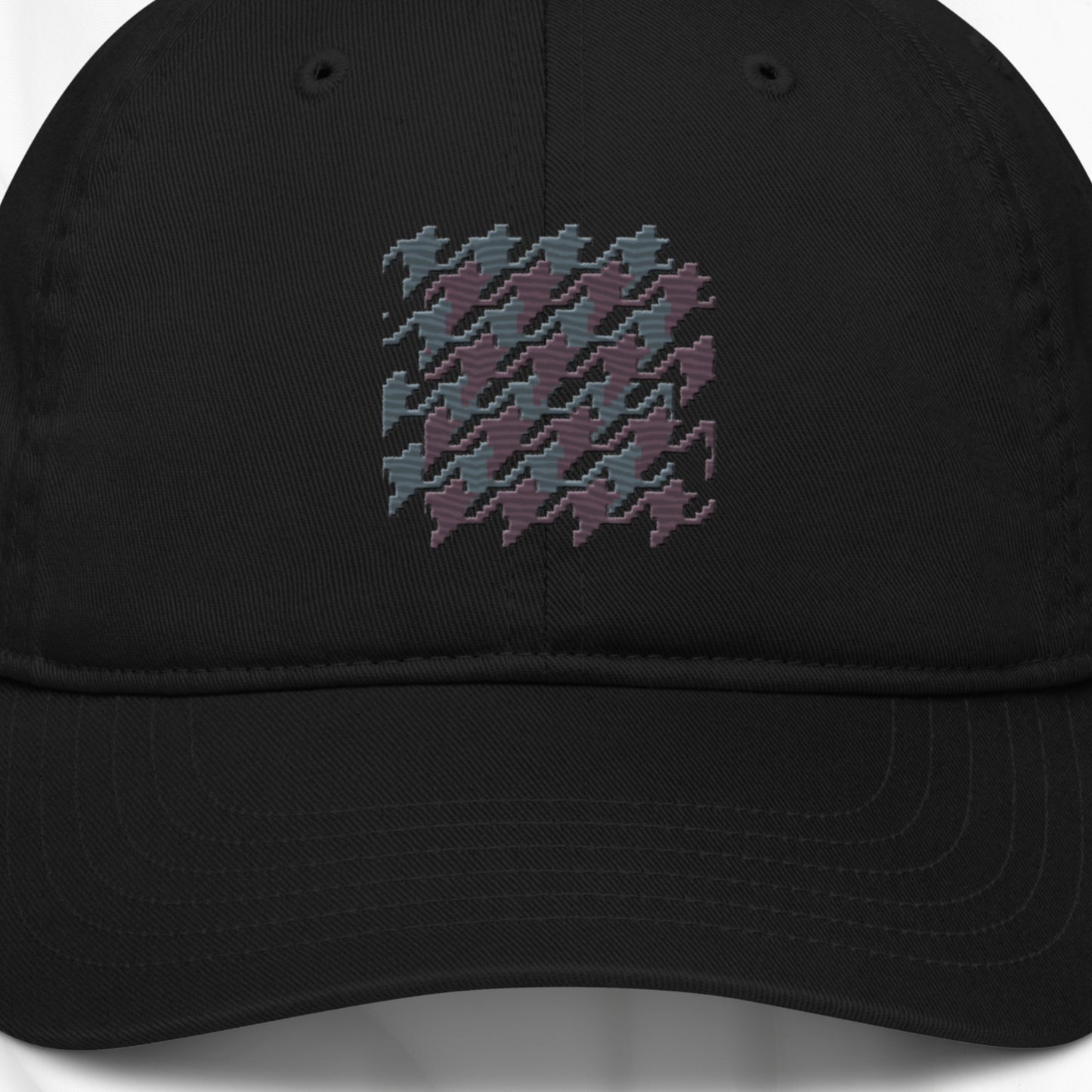 Houndstooth Embroidered Cap