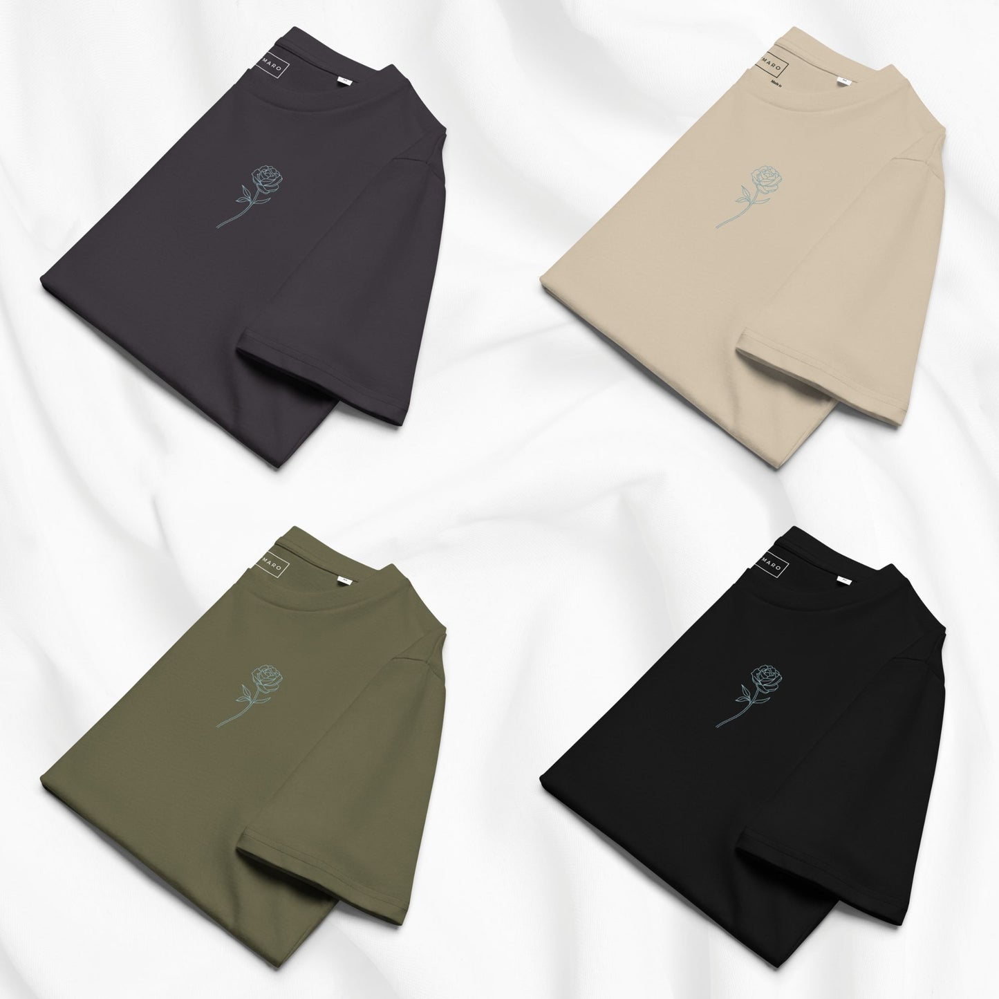 Electric Rose Embroidered T-shirt