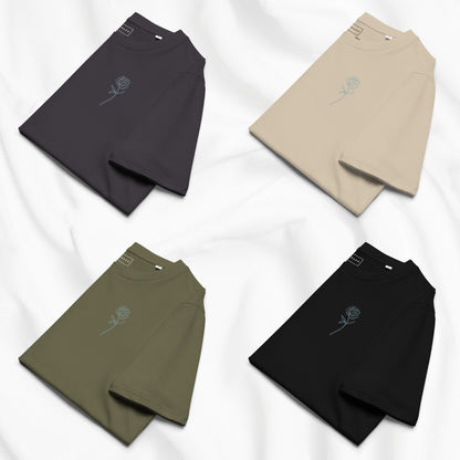 Electric Rose Embroidered T-shirt