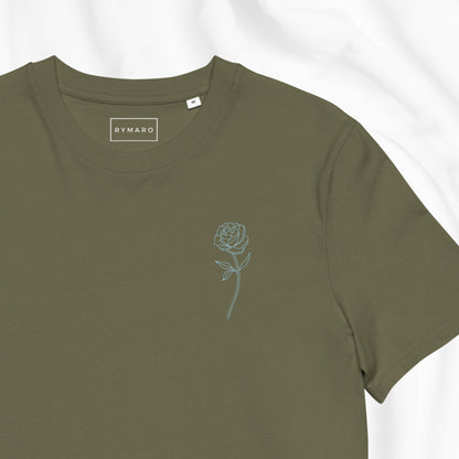 Electric Rose Embroidered T-shirt