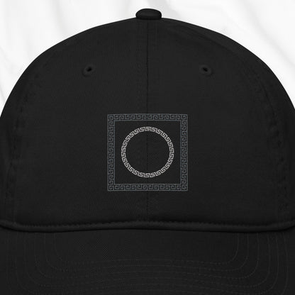 Greek Key Embroidered Cap