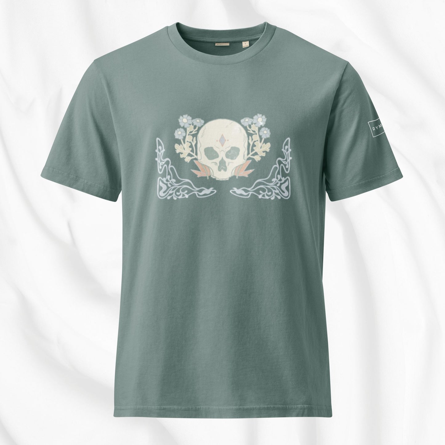 Vintage Art Nouveau Skull T-shirt