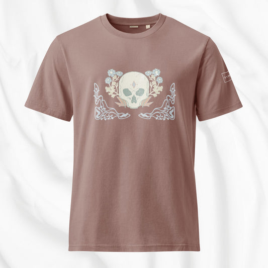 Vintage Art Nouveau Skull T-shirt