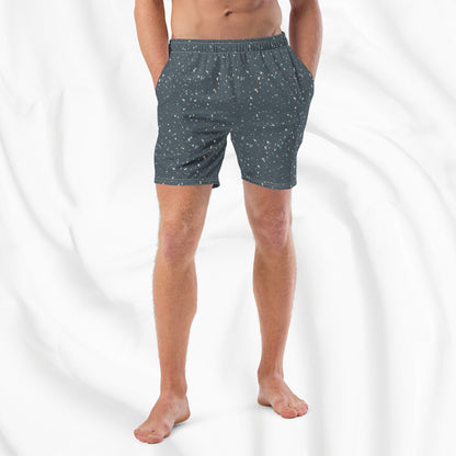 Blue Terrazo Swim Trunks