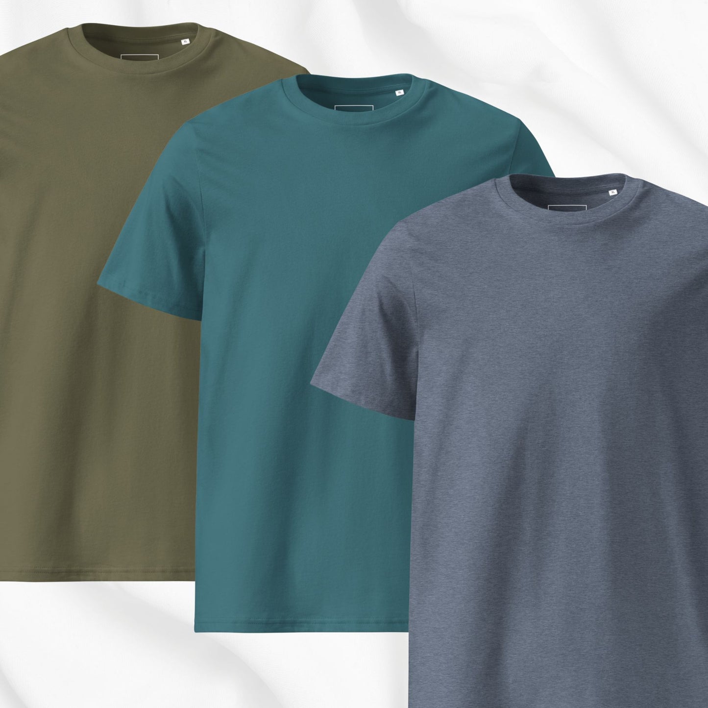 Blue/Green Organic Cotton T-shirt Bundle