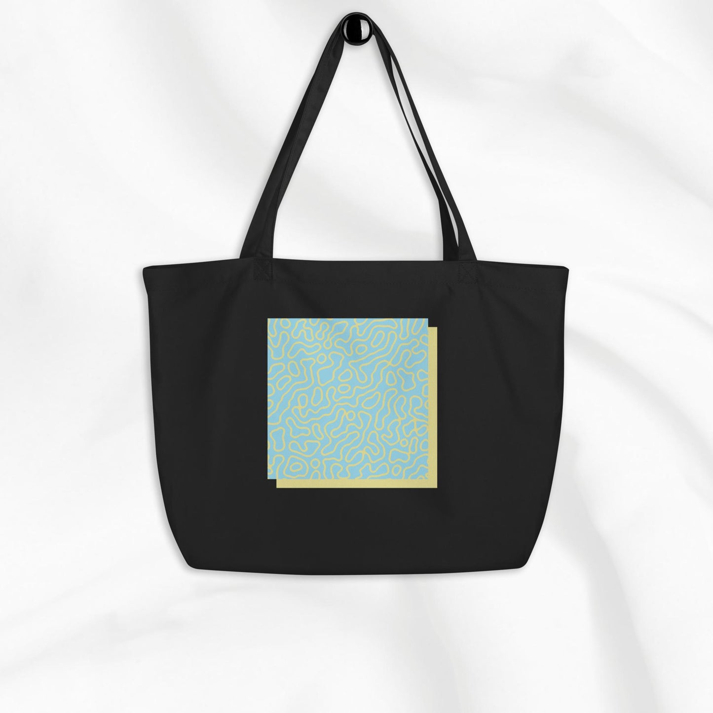 Spring Topo Print Tote