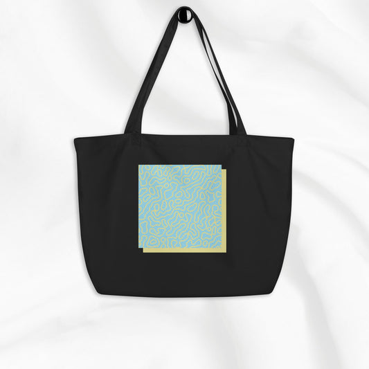 Spring Topo Print Tote