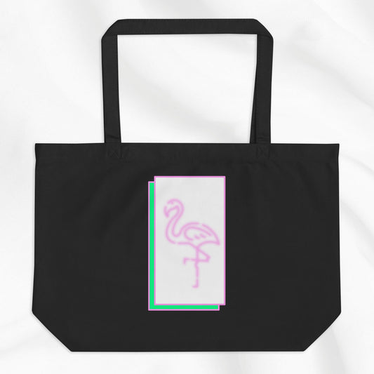 Neon Flamingo Tote