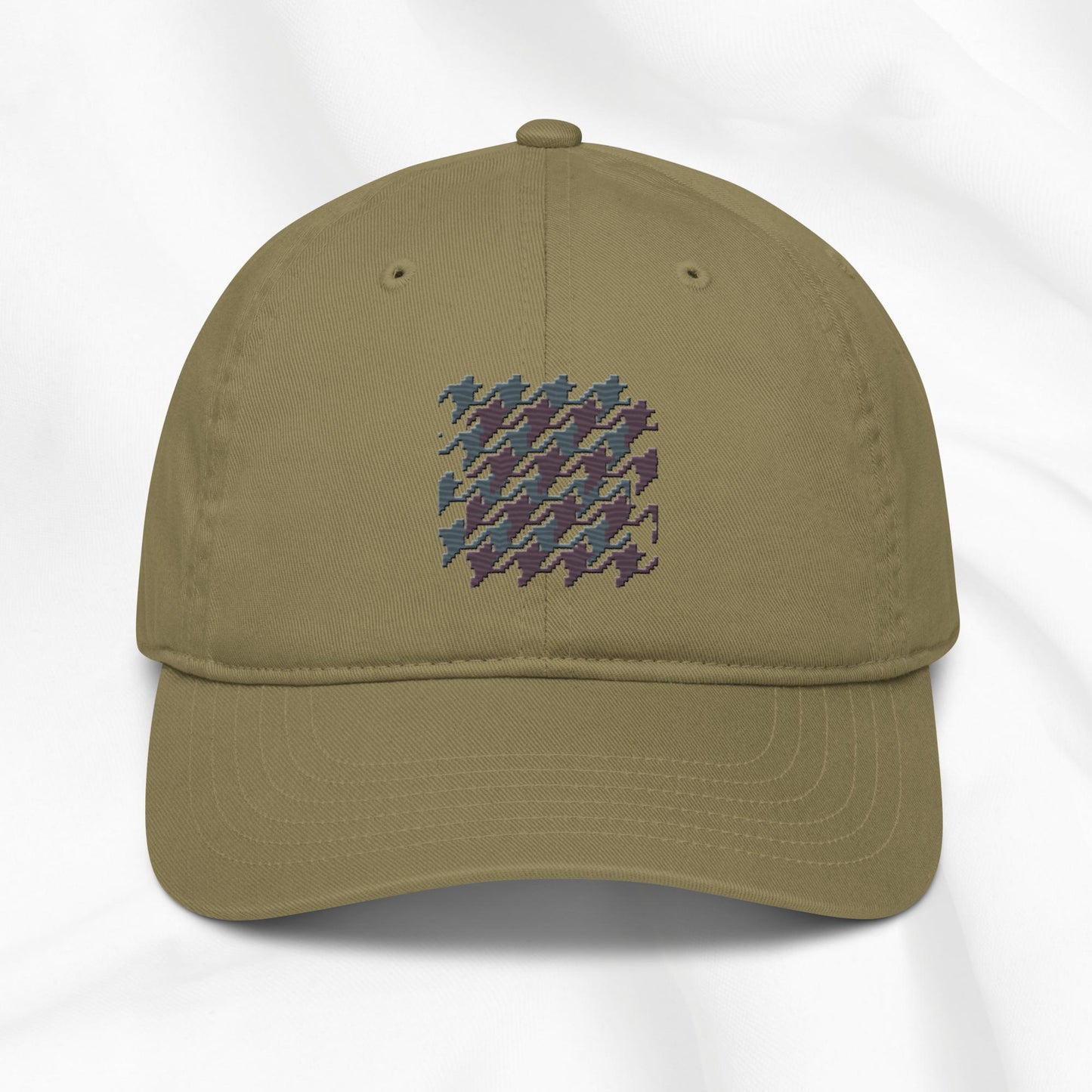 Houndstooth Embroidered Cap