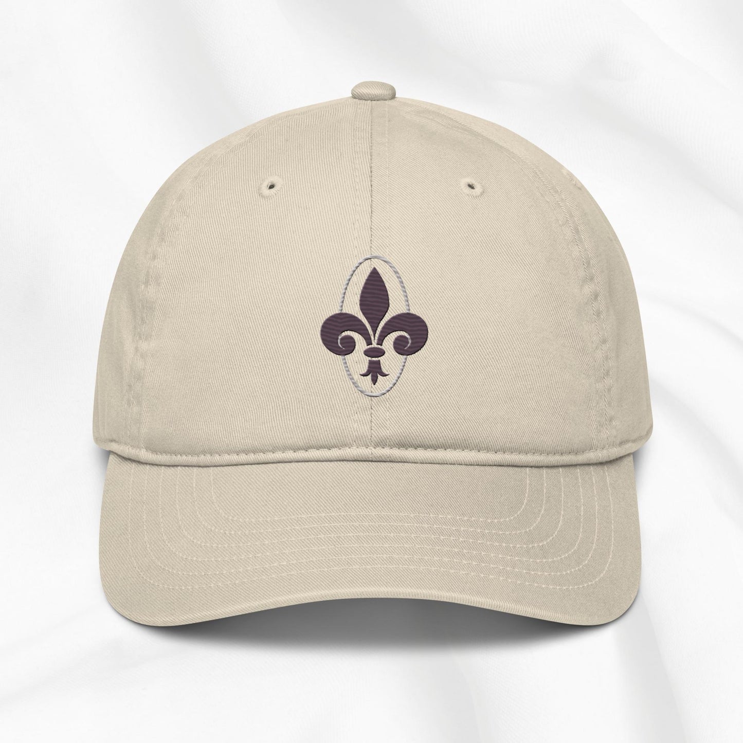 Fleur de Lis Embroidered Cap