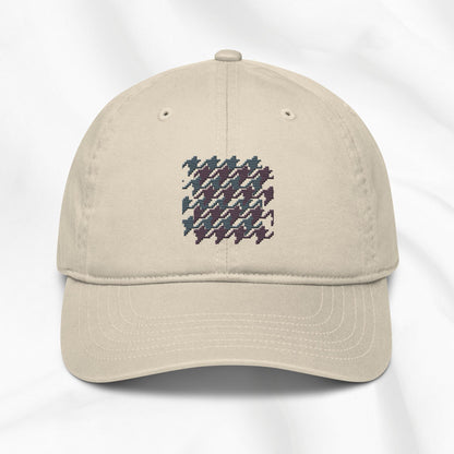 Houndstooth Embroidered Cap