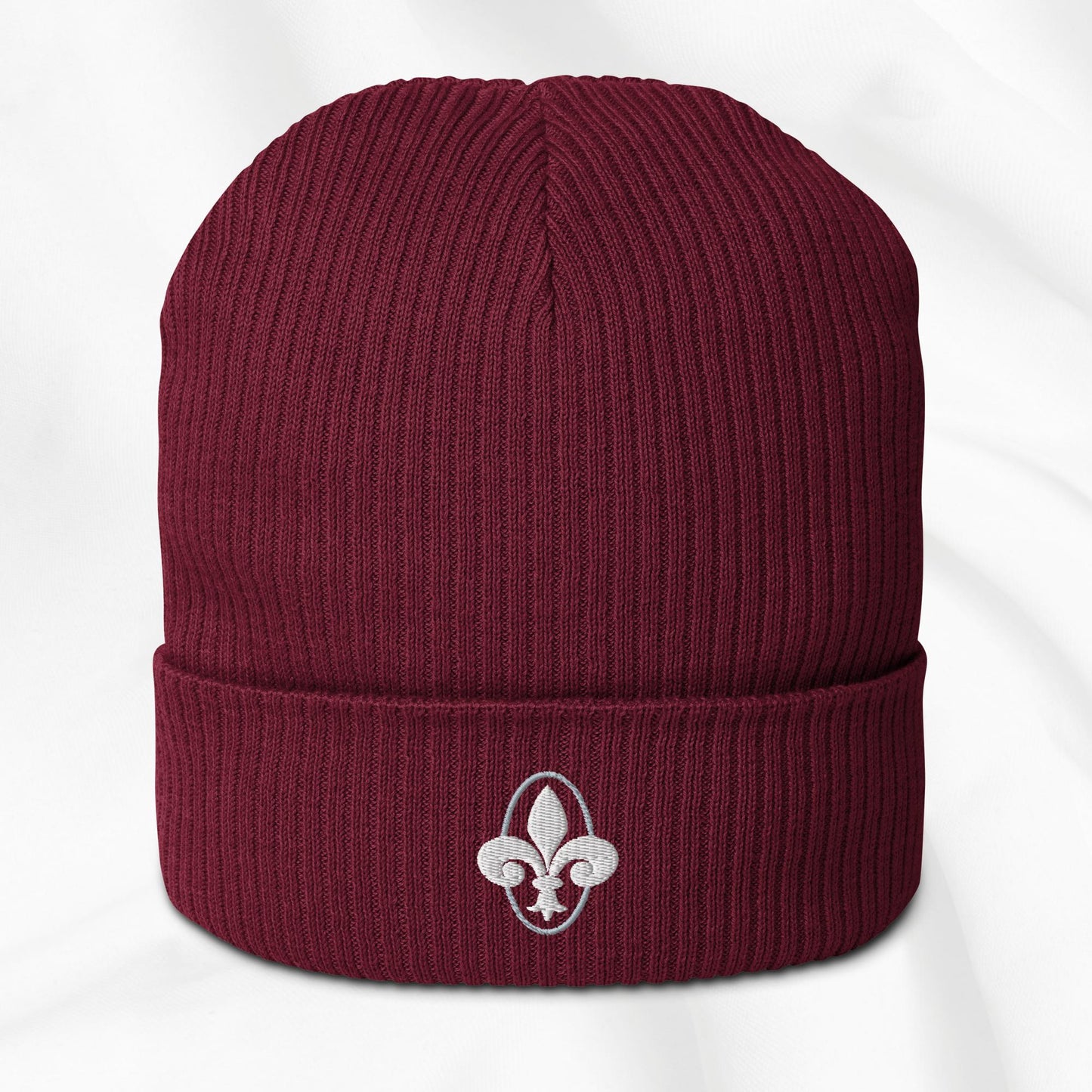 Fleur de Lis Embroidered Beanie