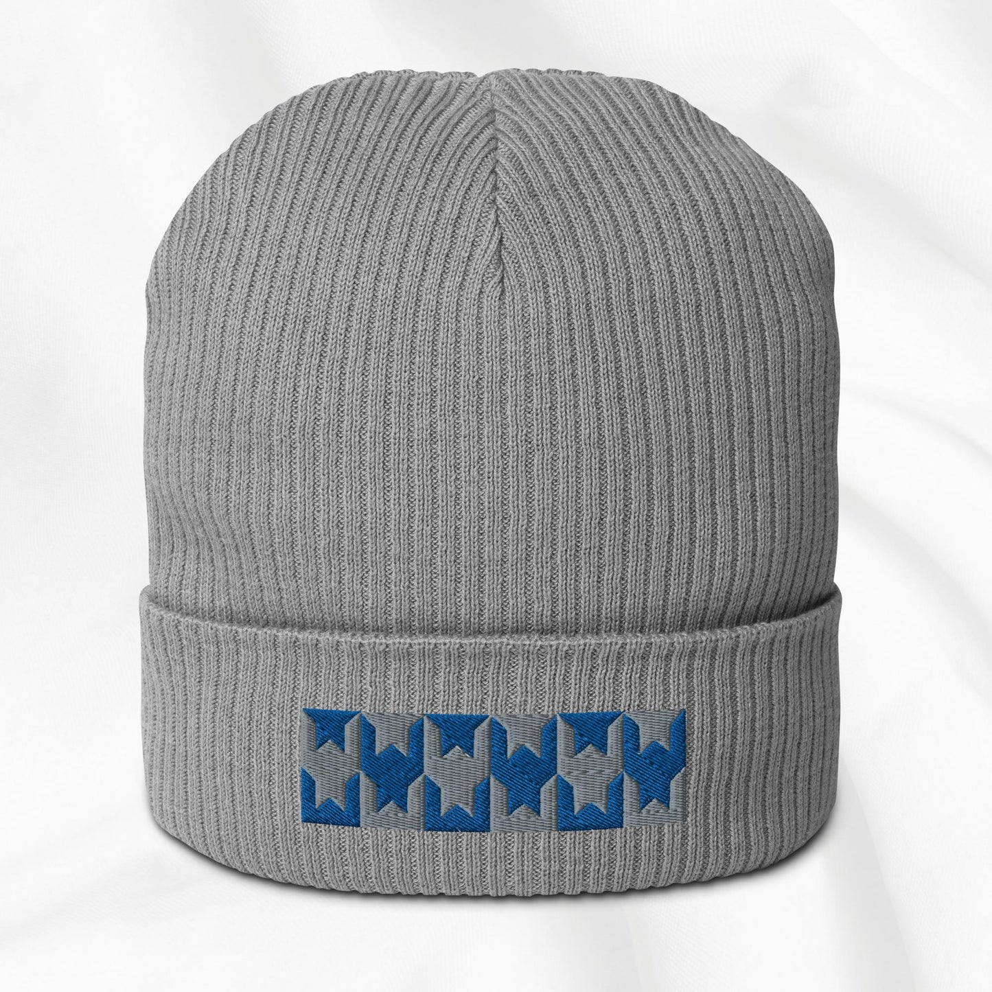 Houndstooth Embroidered Beanie