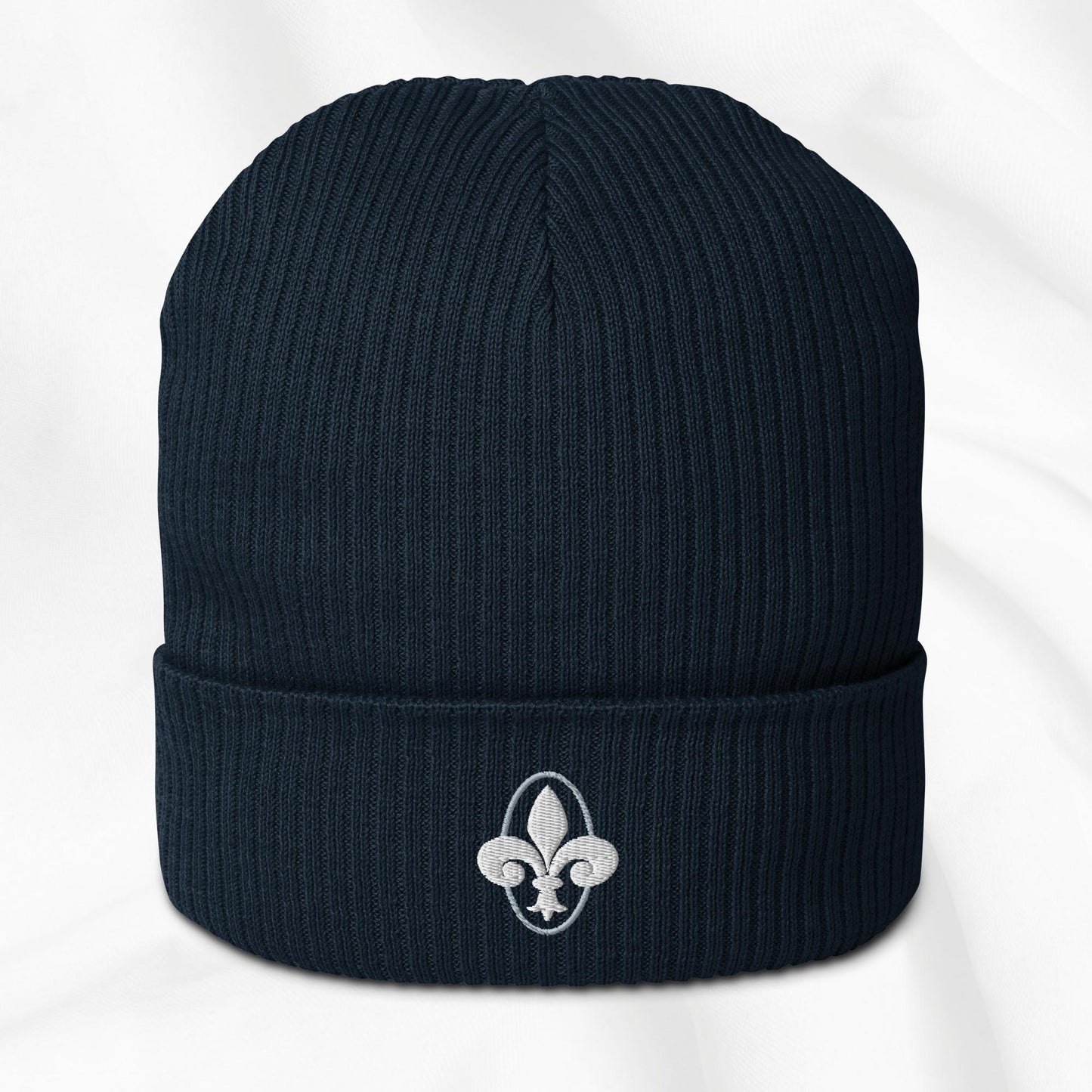 Fleur de Lis Embroidered Beanie