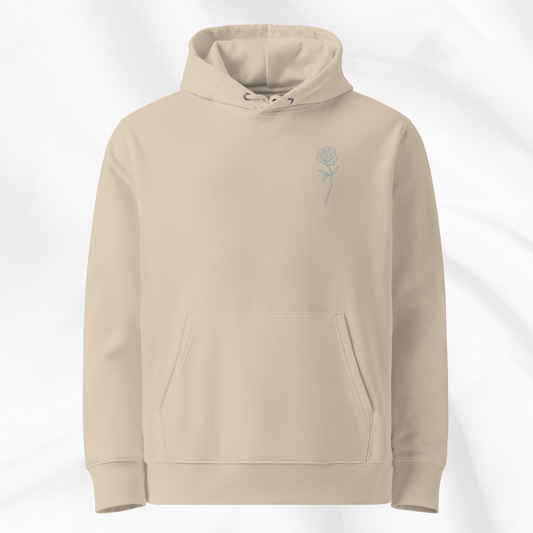 Neon Rose Embroidered Hoodie