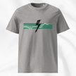 The Bolt T-shirt in heather gray - Sustainable Organic Cotton Graphic Tee