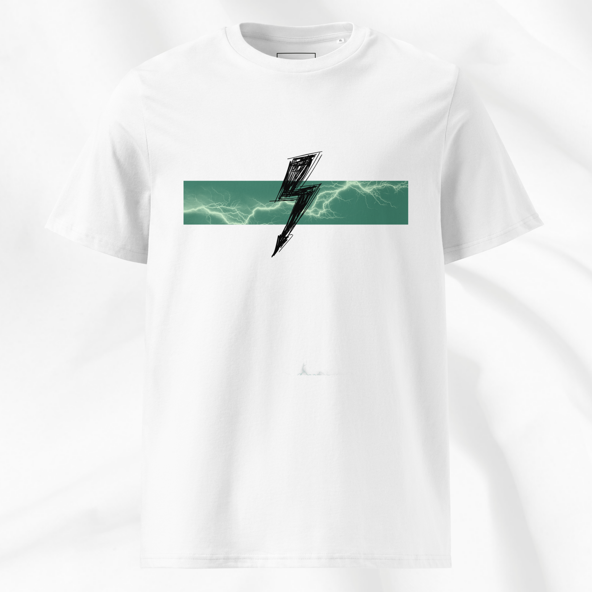 The Bolt T-shirt in White - Sustainable Organic Cotton Graphic Tee