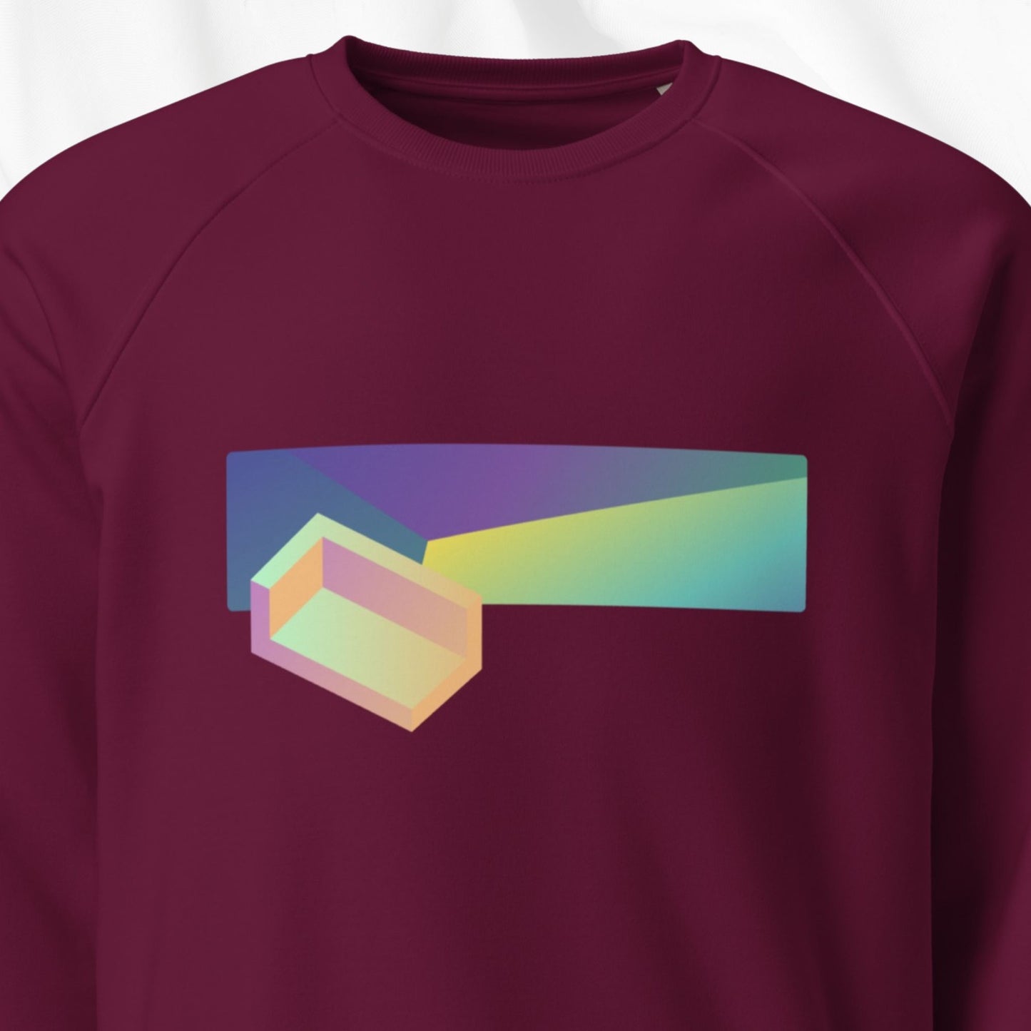 Gradient Raglan Crewneck