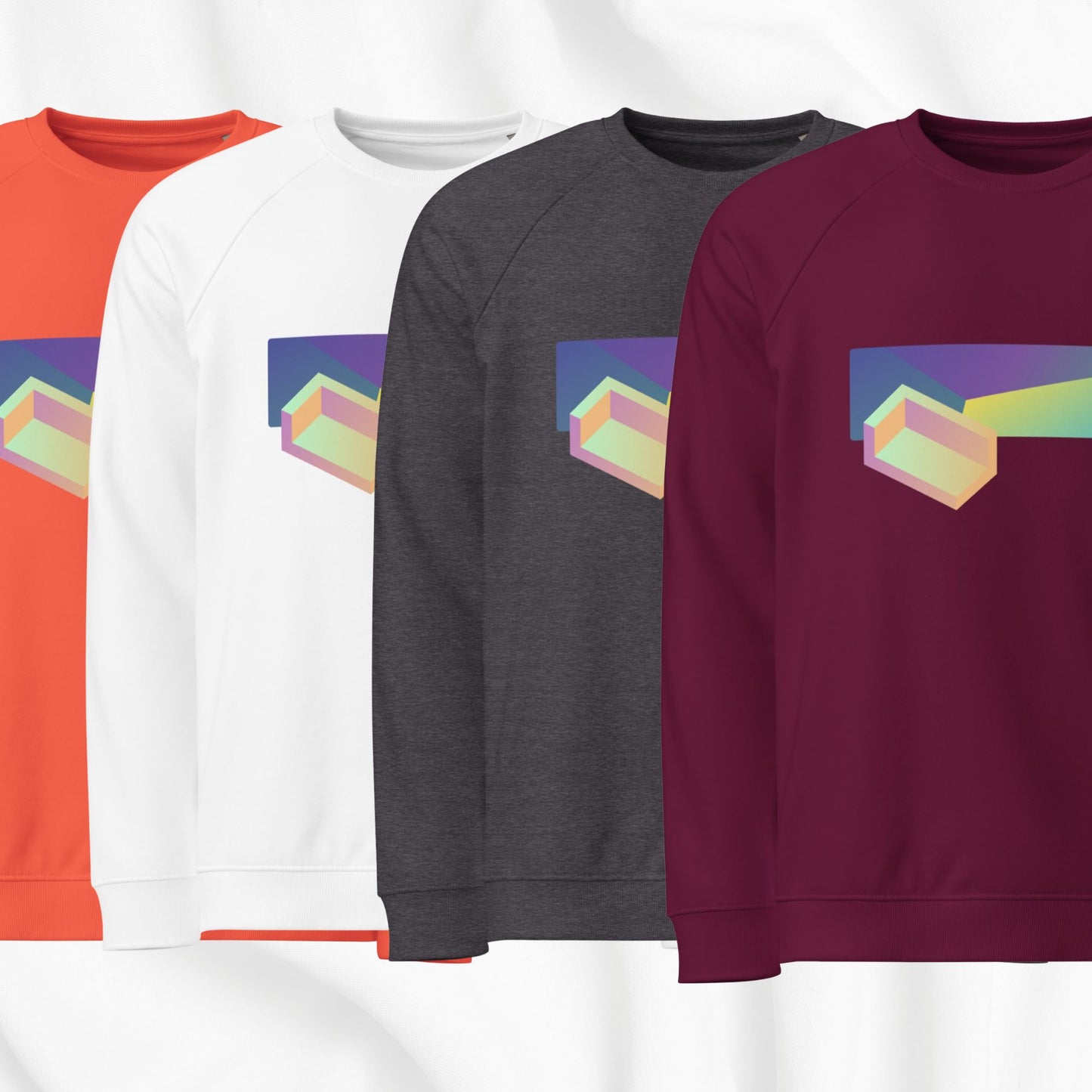 Gradient Raglan Crewneck
